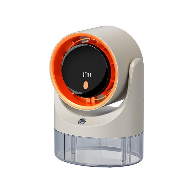 Compact Desktop Humidifying Fan with Timer and 100-Speed Settings for Office/Home