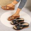 Fashion New Women Slippers Casual Hollow Slippers Wedge Beach Shoes Outdoor Fashion Platform Comfortable Sandals Plus Size Slides Women