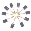 10Pcs Graphite Copper Motor Carbon Brushes Kit For Angle Grinder 6*8.5*13.5Mm