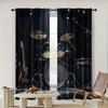 2pc    Curtains guitars and drums Light Filter Party Decorations Suitable for Holiday Party   General Celebration