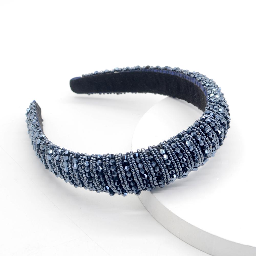 New Luxury Headbands for Women Custom Hairband High Quality Bling Rhinestone Hair Accessories 5 Colors