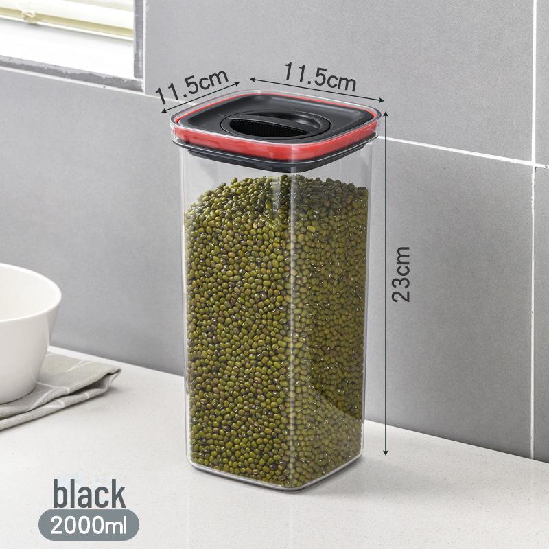 Прозрачная пластиковая банка для хранения пищевых продуктов — герметичная, для закусок и зерновых