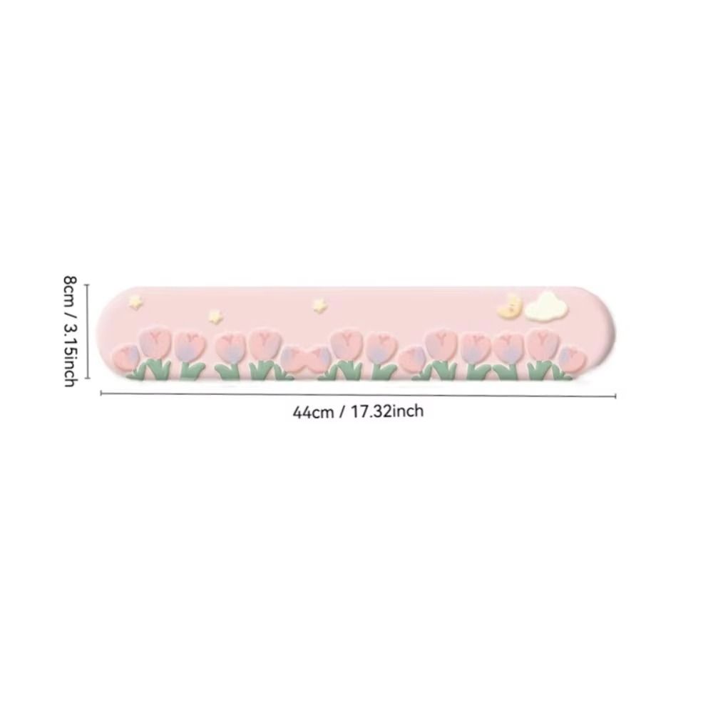 Non-Slip Tulip Mouse Pad Rubber Base Hand Support Wrist Rest Mouse Pad Thickened Ergonomic Mouse Wrist Rest Office Worker