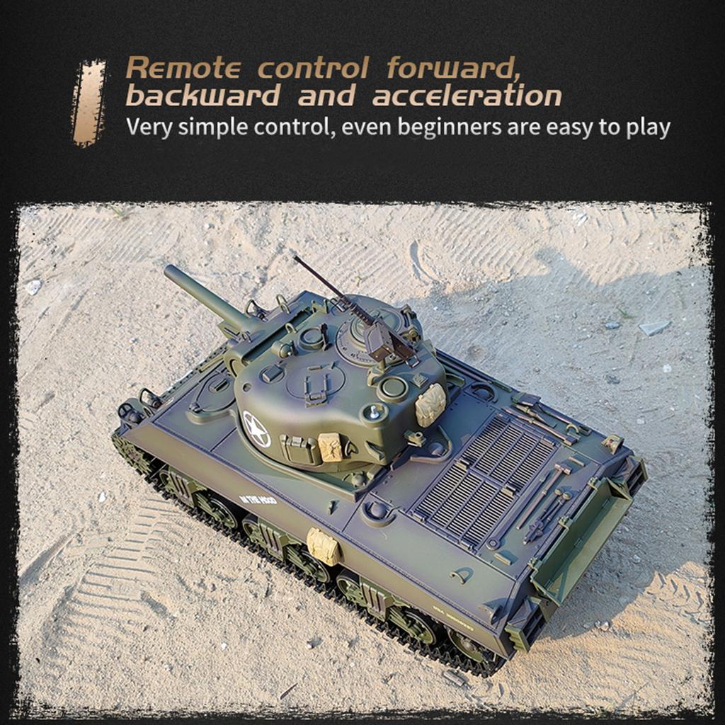 RC Tanks 1/16 Army Tank Toys for Boys Remote Control Vehicles Professional Version with Sound Smoke