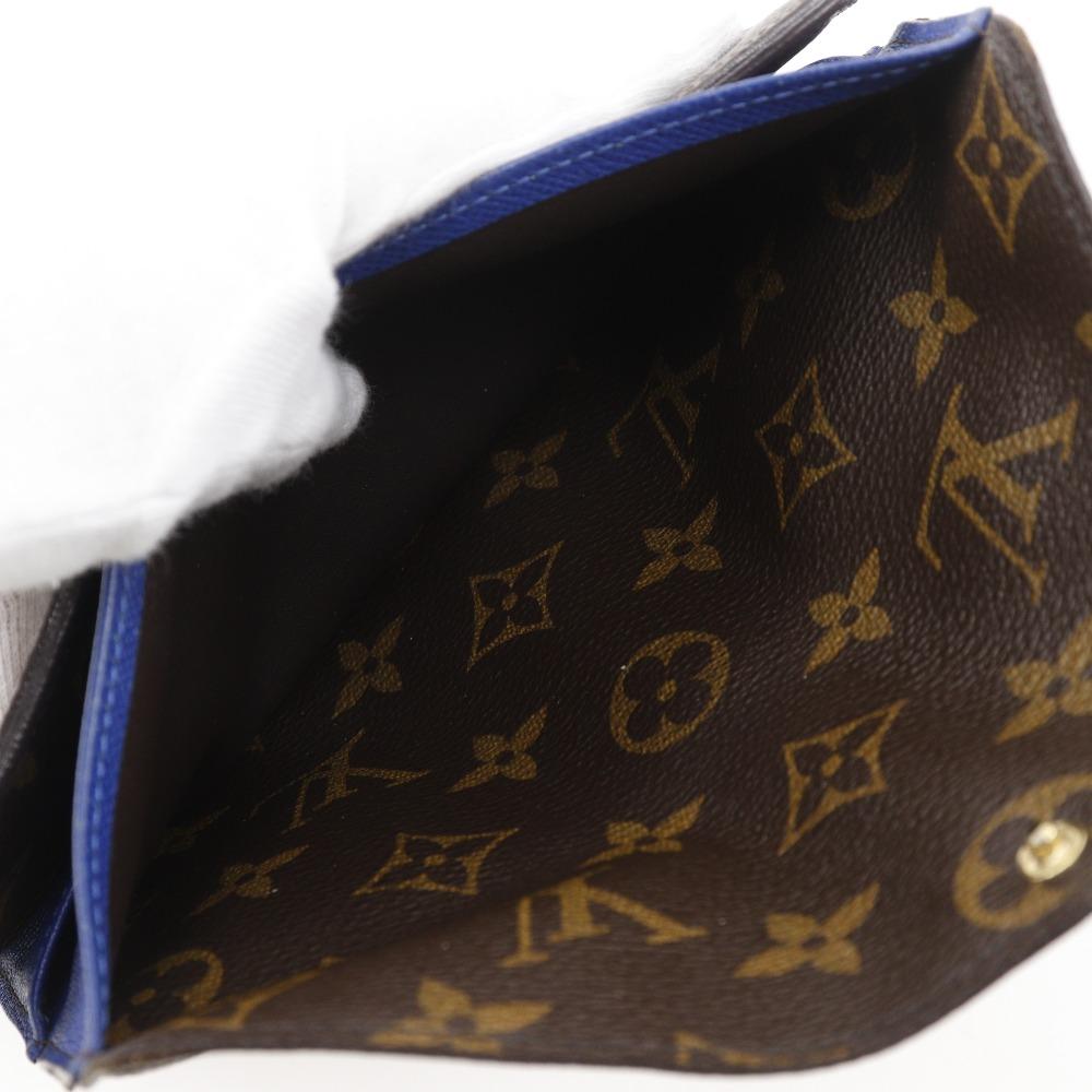 Louis Vuitton Portefeiulle Josephine Purse M60164 Three Fold Brown Monogram Canvas Women Used