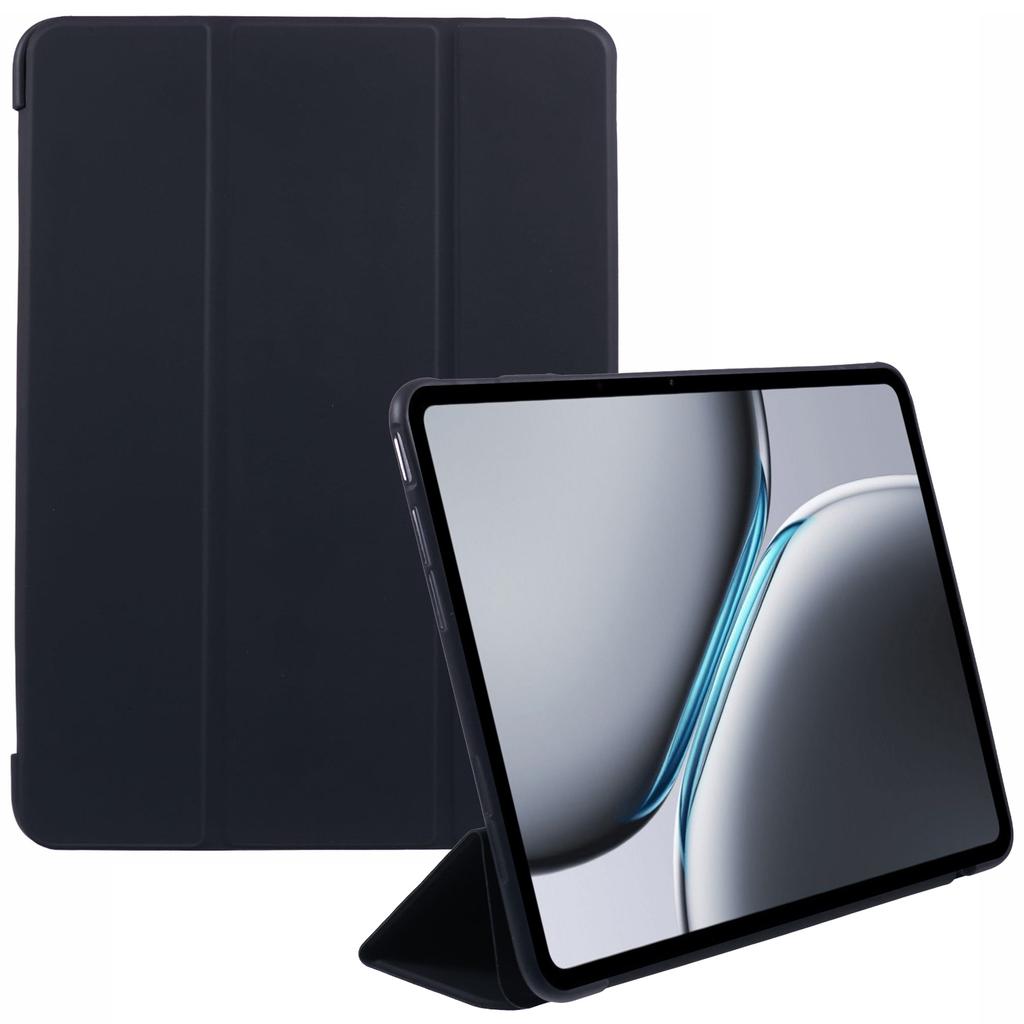 Чехол для OnePlus Pad 2 из ПУ кожи+силикона, трехскладная подставка, обложка для планшета