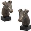 Fox Terrier Smooth - Dog Statue, Bust On Stone Base, Sculpture, Trophy for Dog Show by Brand