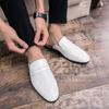 Fashion Men Summer Casual Shoes Handmade Muller Shoes Mens Comfortable Half Drag Sneakers Classic Breathable Mens Half Slippers Loafers