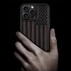 Магнитный деревянный чехол Carveit для iPhone 16 Pro Max, Резной деревянный чехол ручной работы и Черный мягкий TPU амортизирующий чехол, Совместим с MagSafe беспроводной зарядкой