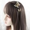 Cute Zinc Zinc Alloy Korean Rhinestone Grasping Clip Hair Accessories Pearl Hair Clip Butterfly Hair Claw