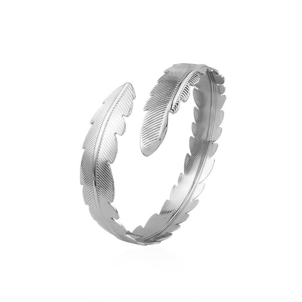 Zinc Zinc Alloy Wide Open Arm Cuff Hollow Out Exaggerated Bangle Cuff Bangle Bracelets for Women  Party