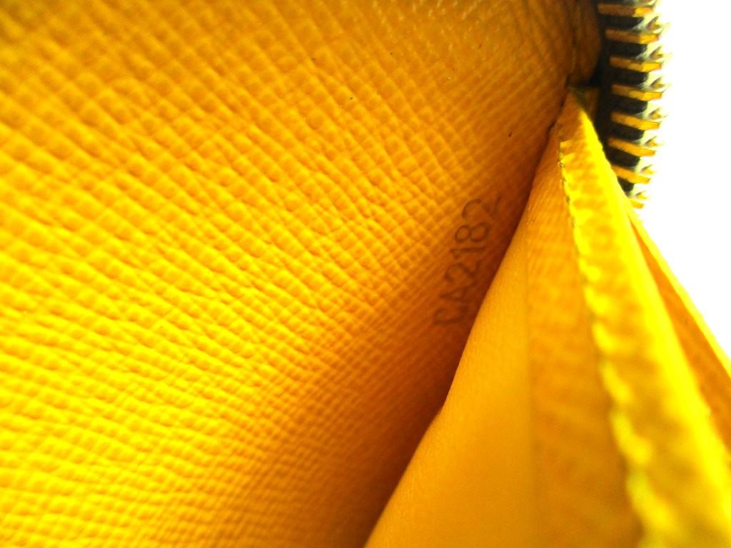 Authentic LOUIS VUITTON Monogram Yellow Leather Kusama Yayoi Dots Zippy Wallet #b048  Open box