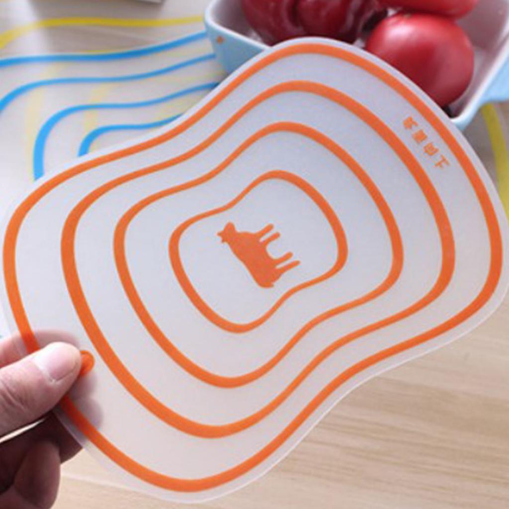 Cutting Board PP Flexible Anti Slip Matte Surface Versatile Cut Board for Vegetables Fruits Meats