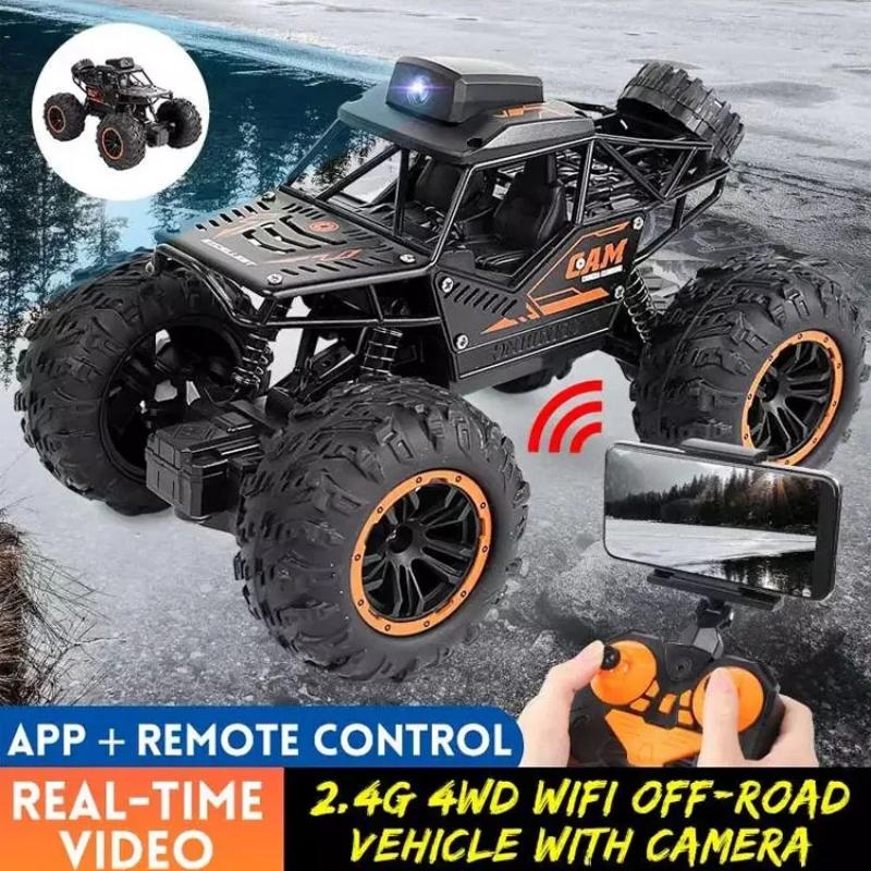 2024 2.4G 1/18 автоматическая фотокамера Follow Me Alloy Rock Crawler Truck пульт дистанционного управления мини-автомобиль RC с WIFI 720P HD камера автомобиль для взрослых и детей подарок игрушки