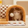Cat Shelter Tunnel Warm Cat Bed Cat Escape Dog House Enclosed Removable and Washable Funny Mat Pet Products Accessories
