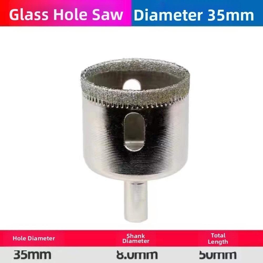 Electroplated Hole Saw Drill Bit Diamond Wear Resistant Drill Bits Drilling Crown 6-35mm Glass Hole Saw Tile Marble Ceramic
