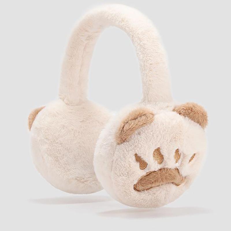 Cartoon Plush Earmuffs Adorable Foldable Earcap Furry Headband Cute Winter Ear Muffs For Winter Gift For Women Riding
