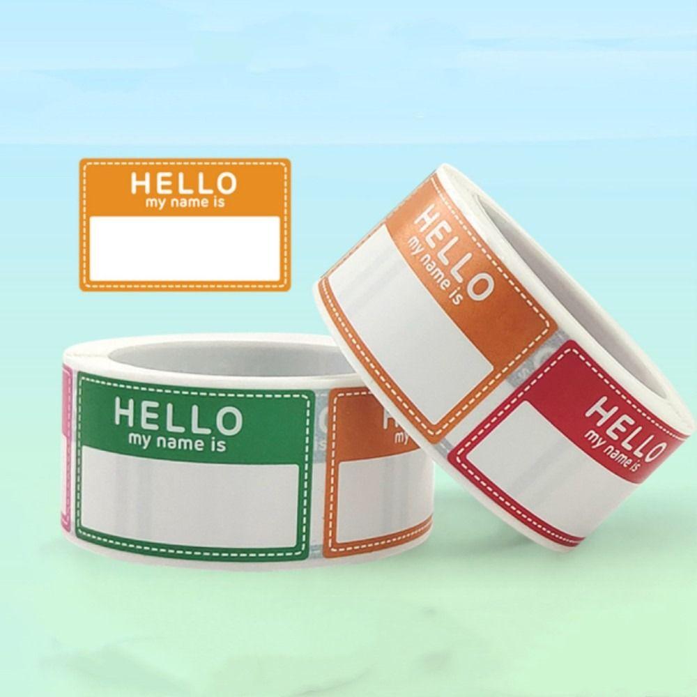 Hello My Name Is Name Stickers Blank Name Labels Multi Purpose Name Tag Office