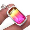 Pendant Bio Tourmaline Quartz Gemstone Valentine'Day Gift Silver Jewelry 2"