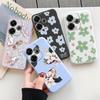 Мягкий силиконовый чехол Flower Butterfly для Samsung A55 M35 Redmi Note 13 Pro 13C 14 Xiaomi Poco C65 iPhone Huawei Honor 200 Realme Camera Противоударный чехол