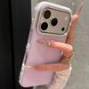Противоударный чехол для телефона Apple 17 Pro/Pro Max с большим окном и стразами - Полное покрытие, Премиальное ощущение для женщин