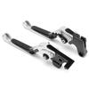 2pcs Motorcycle Brake Clutch Levers Adjustable CNC Aluminium Alloy Replacement for YAMAHA XJ6 DIVERSION 2009‑2015Silver