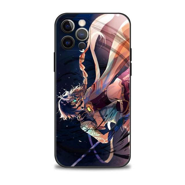 Чехол для телефона Apple Iphone 14 13 12 11 Pro Max 13 12 Mini Xs Max Xr X 7 8 6 6s Plus с рисунком Genshin Impact Aether Lumine