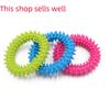 Chew-Resistant TPR Thorn Ring Interactive Dog Toy