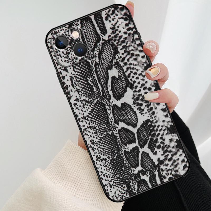 Чехол для телефона под змеиную кожу для iPhone 17 Pro Max 16 15 11 13 12 14 Pro Max mini 15 16 Plus 16e 17 Air Cover