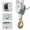 Блок и таль Веревочный шкив Подъемная сила Многофункциональная Сверхпрочная шкивная система Металлический шкив с 1100/2200 фунтов