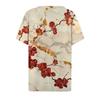 Women's T Shirt Tee Printed Short Sleeve Daily Weekend Fashion Basic V Neck Regular Top