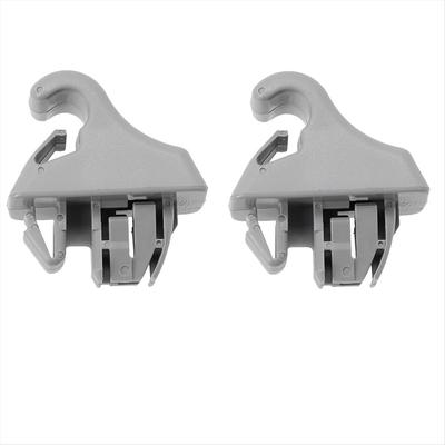 2x Крючок-клипса для козырька от солнца для Mitsubishi Pajero Montero MK3 2000-2006 MR779705 Серый