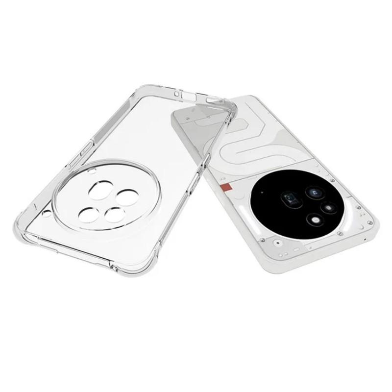 For Nothing Phone (3a) Pro Clear TPU Case WANLONFENG TM Series 2.0mm Phone Back Cover