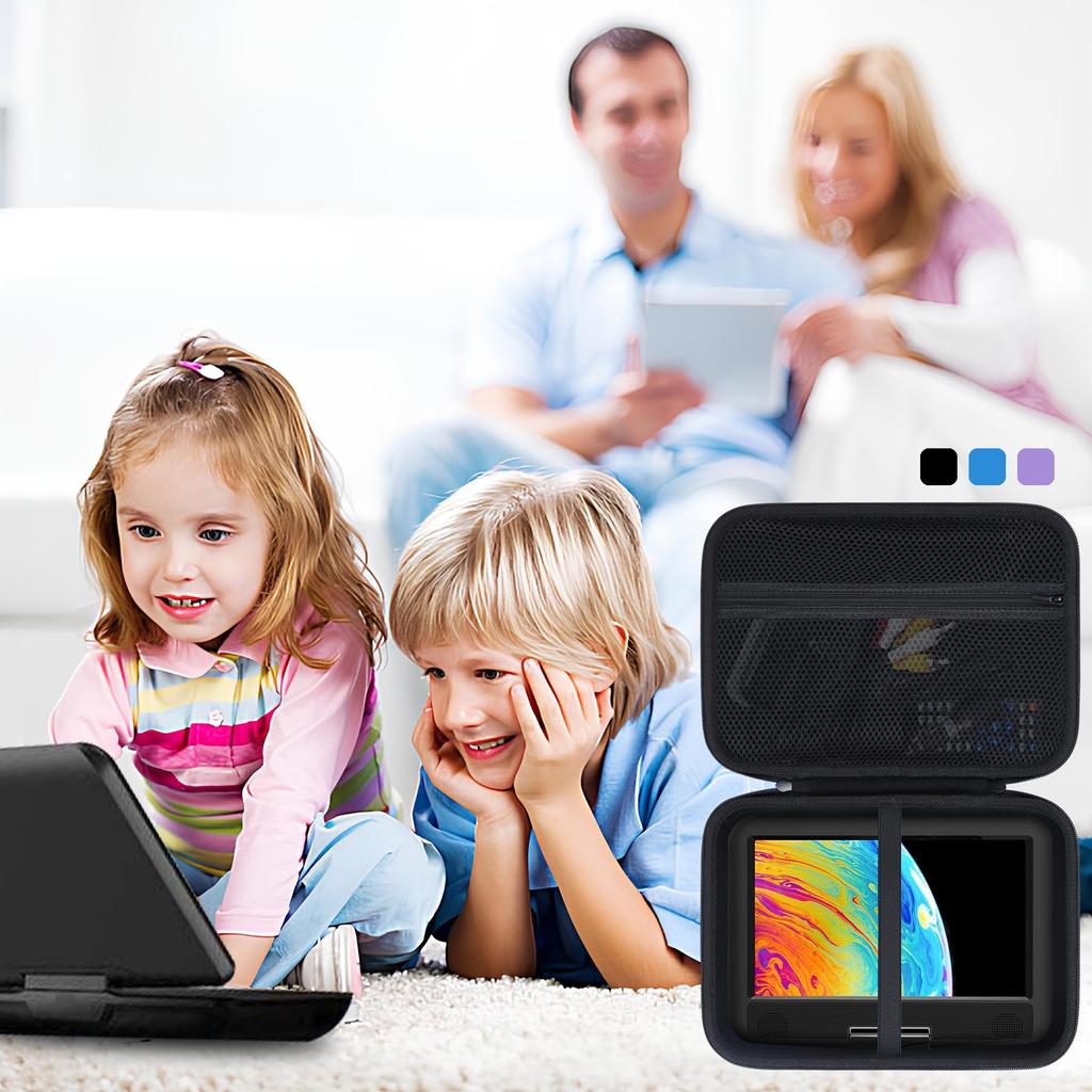 Кейс для хранения Peyyargo, совместимый с 11,5-12,5-дюймовыми портативными DVD-плеерами Dbpower/Iegeek/Cooau (Только черный чехол)