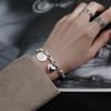 925 Sterling Silver Love Heart Oval Shape Letter Thai Silver Bracelet For Women Gifts Jewelry Dropshipping S -B404