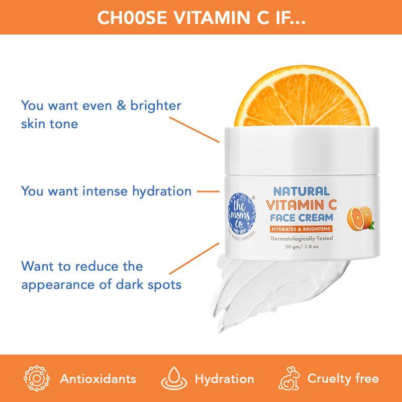 The Moms Co. Natural Brightening Vitamin C Face Cream (50 Gm)