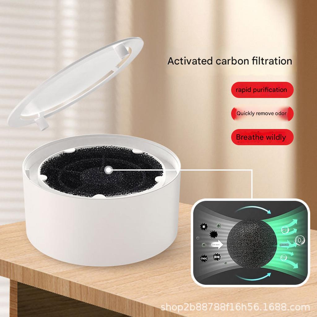 Мини Настольный Очиститель Воздуха - Портативный Устранитель Дыма для Дома Автомобиля с HEPA Фильтром для Удаления Пассивного Дыма и Запахов