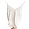 Women Vest Lace Patchwork Solid Color Sleeveless Backless Spaghetti Strap V Neck Silky Soft Casual Soft Women Camisole Top