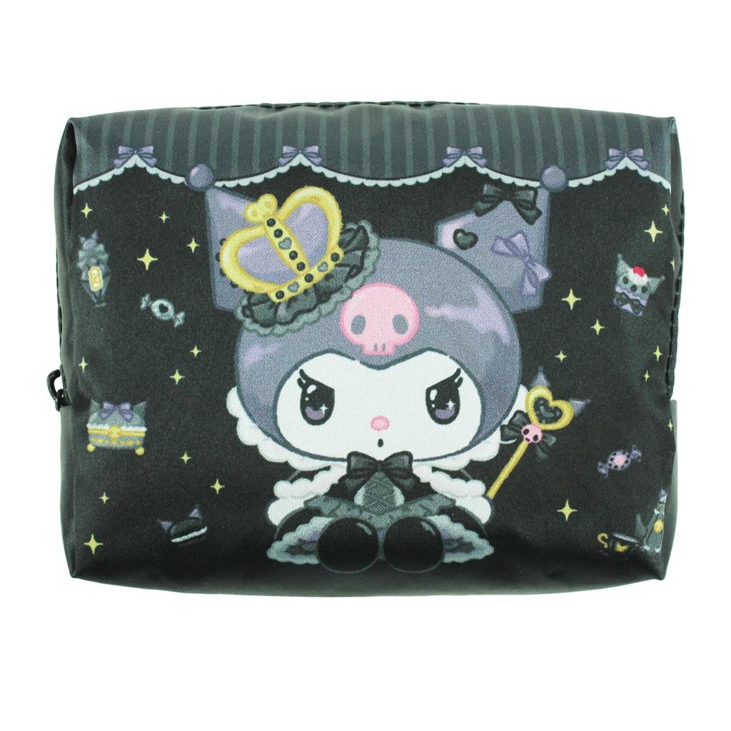 Yasuda Tsusho Sanrio Characters Kuromi 20th Anniversary Eco Bag with KU20th Satin Eco Bag H58 x Pouch, 6308, W45.5cm