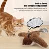 Игрушка для кошек USB перезаряжаемая электрическая имитация птицы с кошачьей мятой плюшевая летающая птица с реалистичным щебетанием для упражнений для котят