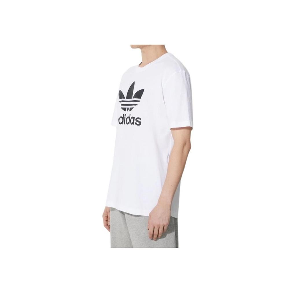 Adidas Футболка Adicolor Trefoil белая мужская уличная одежда IV5353