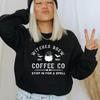 Witches Brew Coffee Co Sweatshirt Aesthetic Witchy Woman Halloween Drinking Pullovers Sweaters