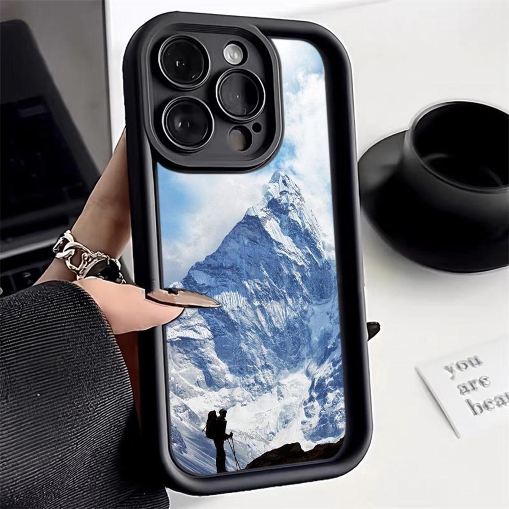 LZ25 Mountain Peak Forest Snow силиконовый чехол для телефона Infinix Smart 9 Hot 40i Tecno Camon20 Moto G22 G30 OnePlus Google Pixel 9 противоударный чехол на заднюю панель