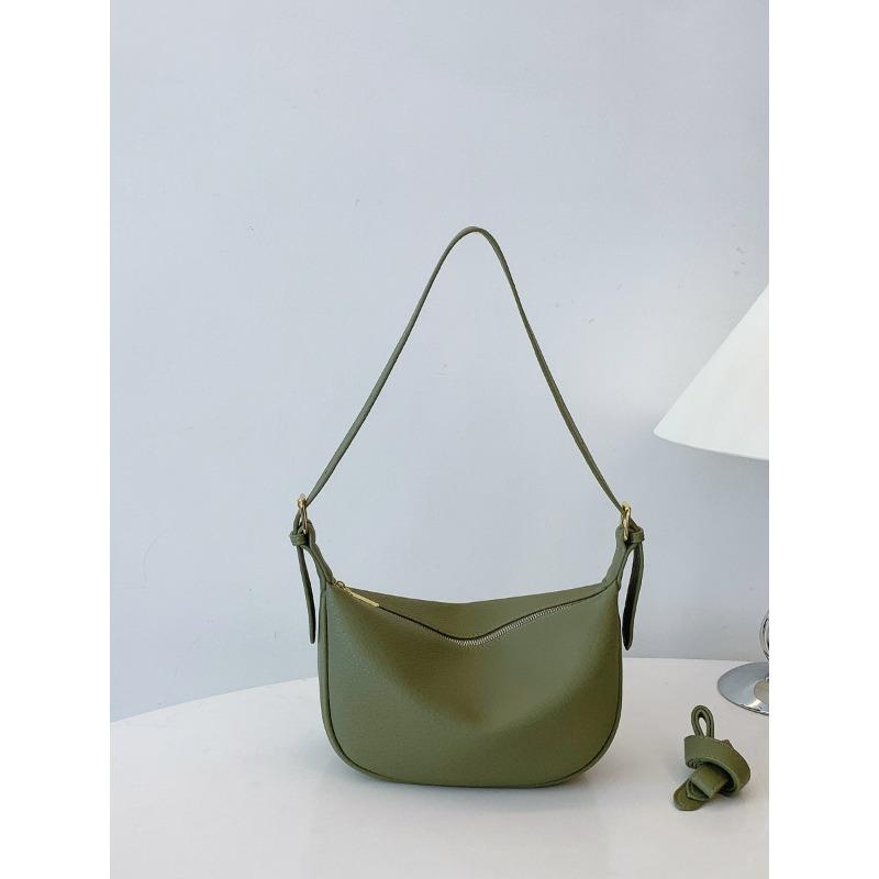 Spring new trendy fashion portable shoulder bag solid color fashionable large capacity messenger saddle bag