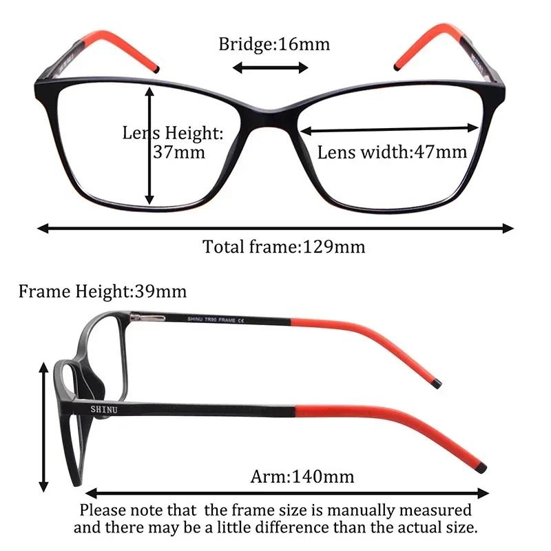 SHINU Intelligent Multifocal Glasses Progressive Lens for Women Small Face Size Optical Eyewear