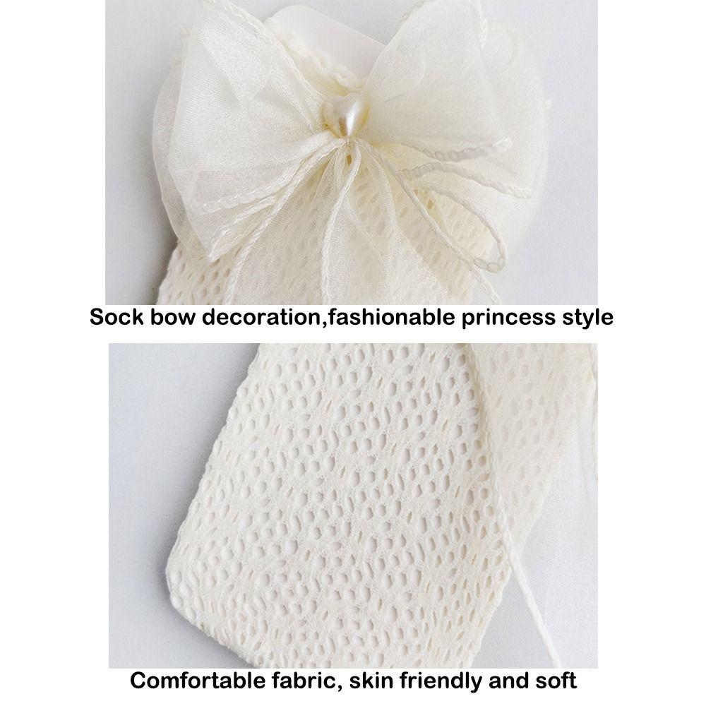 Lace Lolita Sock Bowknot Lace Bowknot Socks Calf Socks Girl Long Socks