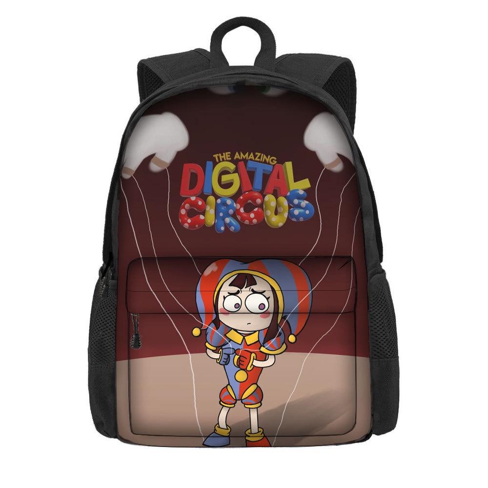 The Amazing Digital Circus School Bag For Boys And Girls Breathable And Durable 3rd-4th Grade Trendy And Cool Style Polyester Material