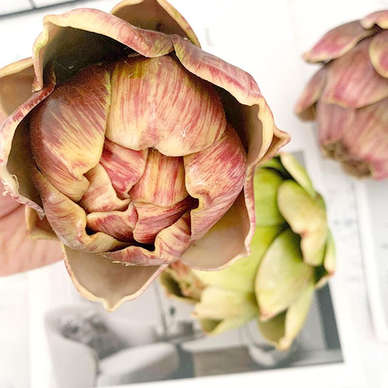Artificial Artichoke Model Vase Filler Fake Vegetables And Fruits Faux Plant Kitchen Decorations Home Art Decor