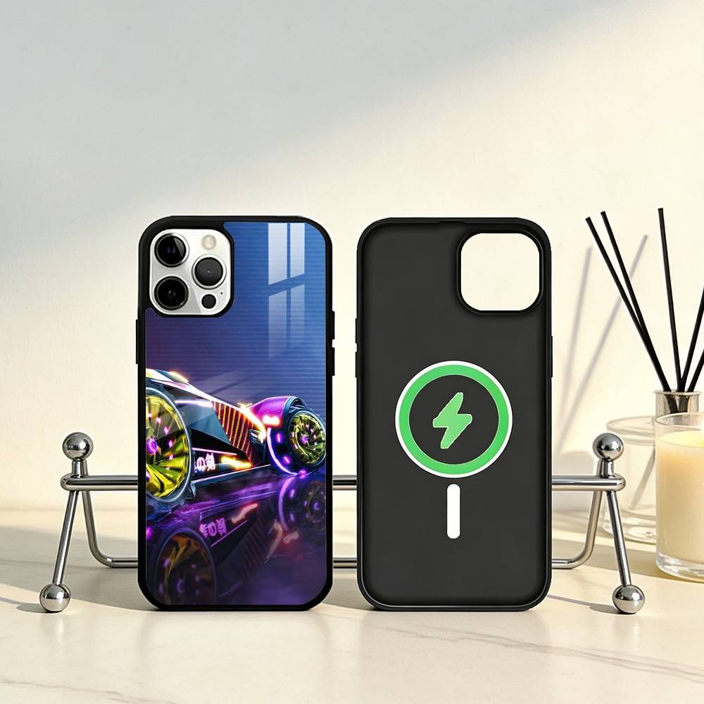 Чехол для телефона Game R-Rocket L-League Для iPhone 17, 16, 15, 14, 13, 12, 11 Plus, Pro Max Магнитный Для Magsafe Беспроводной Зарядки