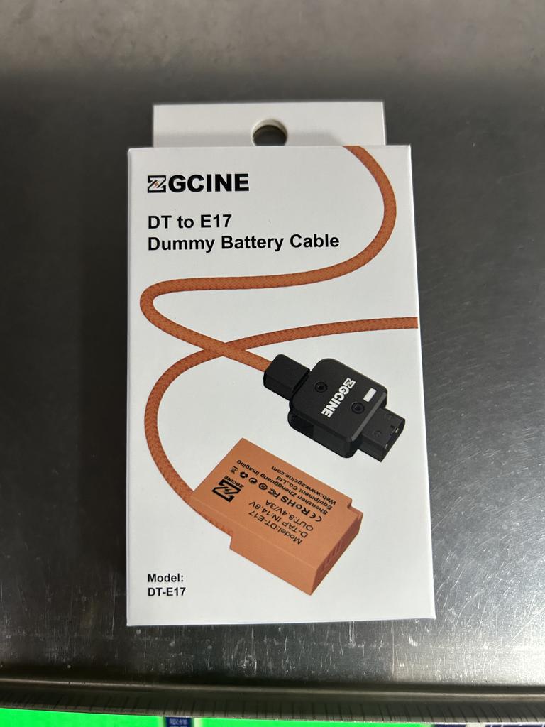 ZGCINE LP E17 Dummy Battery with D Tap Connector Power Cable 60cm Long D Tap To LP E17 Dummy Battery Replacement for
